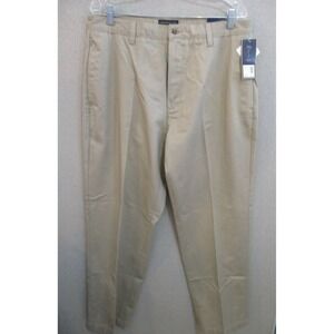 Y2K Cambridge Classics Khaki Pants Size 36 X 32 NWT 100% Cotton Classic Fit